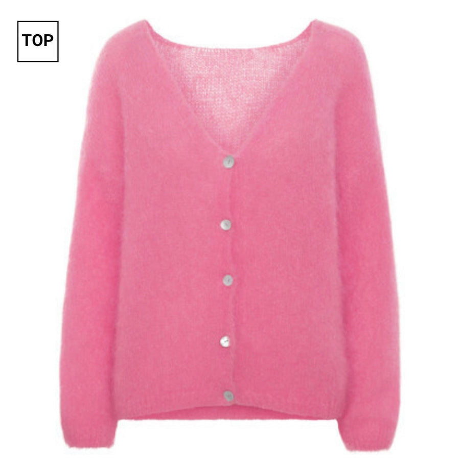 Mohair Weste lang