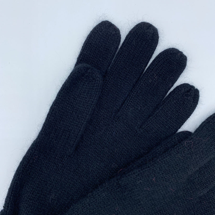 KASHMIR GLOVES BLACK - Tunibelle