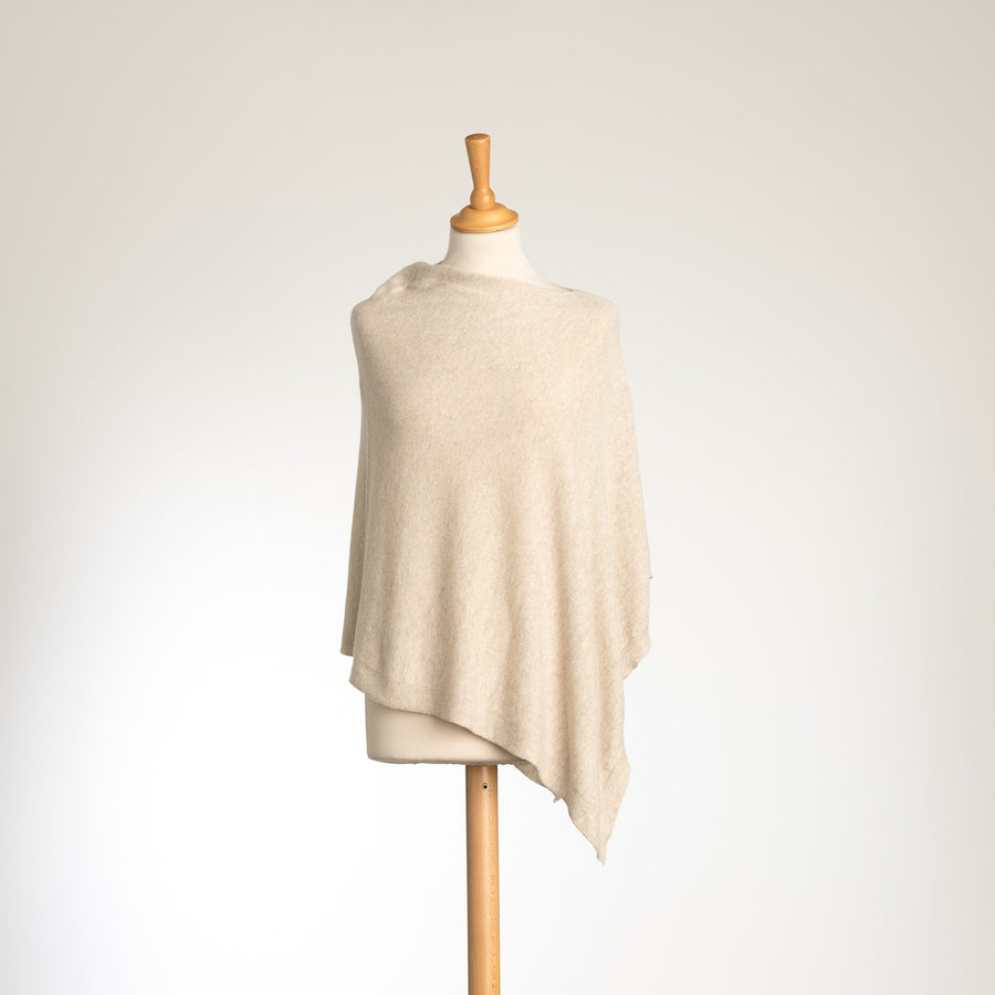 Kaschmir-Mix  Poncho in 8 Farben