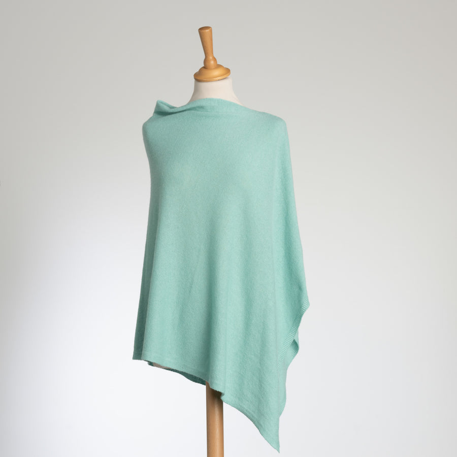 Kaschmir-Mix  Poncho in 8 Farben