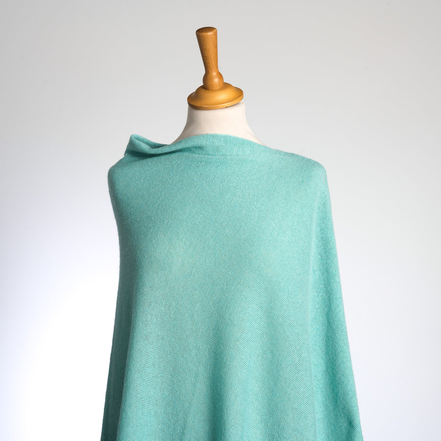 Kaschmir-Mix  Poncho in 8 Farben
