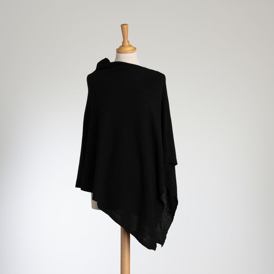 Kaschmir-Mix  Poncho in 8 Farben