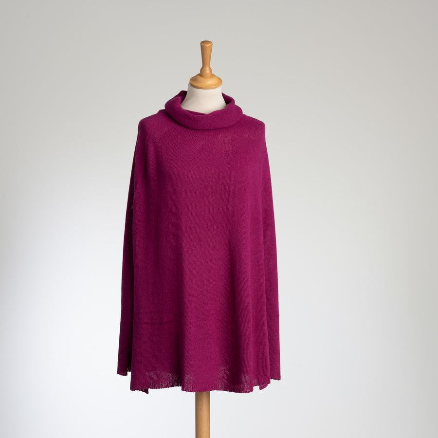 Kaschmir-Mix  Poncho in 8 Farben