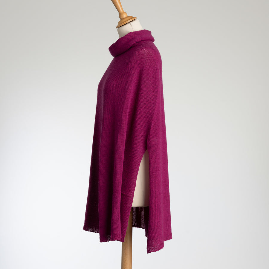 Kaschmir-Mix  Poncho in 8 Farben