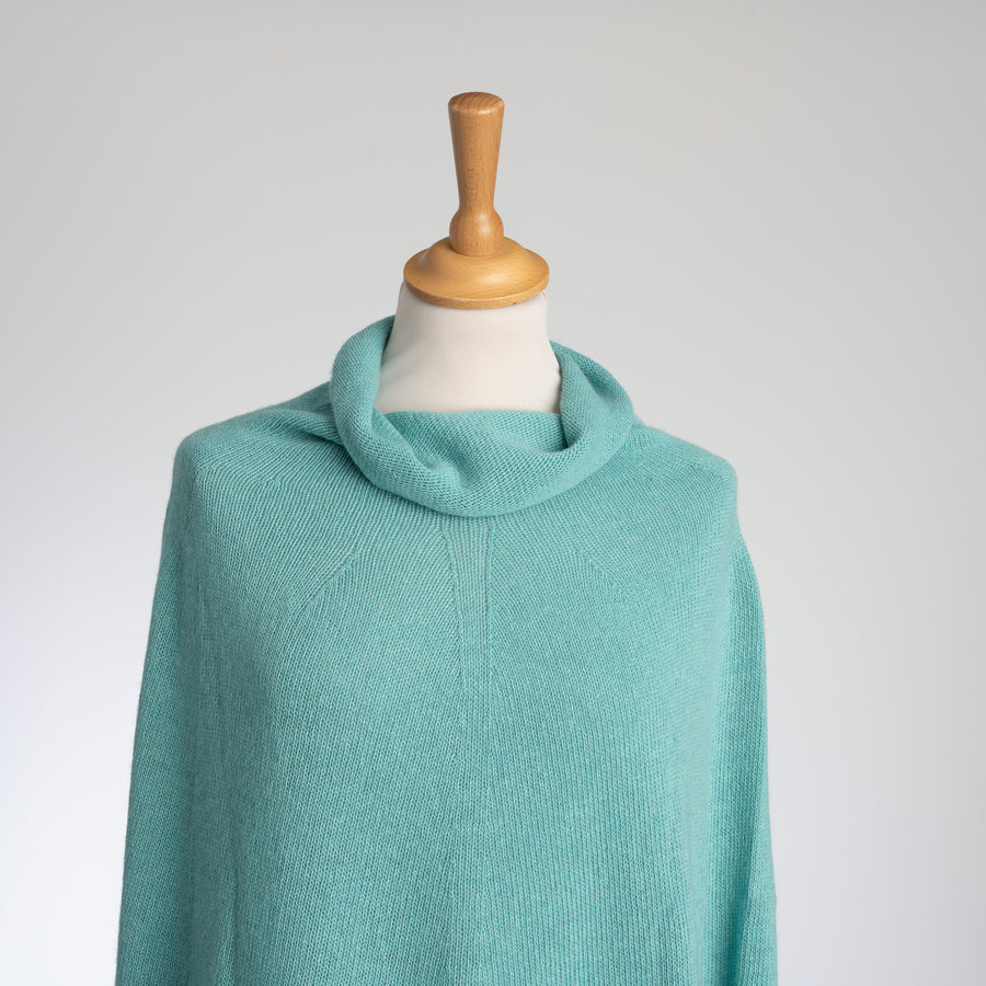 Kaschmir-Mix  Poncho in 8 Farben